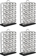 Amazon Basics 20 Jars Spice Organizer Rack, Silver (Pack of 4) by AmazonBasics