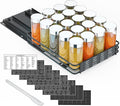 SpaceAid Pull Out Spice Rack Organizer for Cabinet, Heavy Duty Slide Out Seasoning Kitchen Organizer, Cabinet Organizer, with Labels and Chalk Marker, 8.5" W x10.75 D x2.5 H, 1 Drawer 1-Tier by SpaceAid