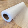 EVALAND Shelf Liner Cabinet Liner Non-Adhesive Drawer Liner 12 in x 20 FT | Non-Slip, Washable, Waterproof, Fridge Liners, Contact Paper, Shelf Liners for Cabinets, Kitchen, Refrigerator, Clear by EVALAND