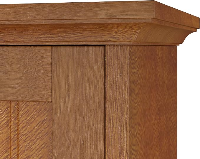 ChooChoo Bathroom Wall Cabinet with 2 Doors, Over The Toilet | 8.8"D x 21.1"W x 24"H, Medicine Cabinet, Adjustable Shelves, Cupboard, Walnut - Image 4