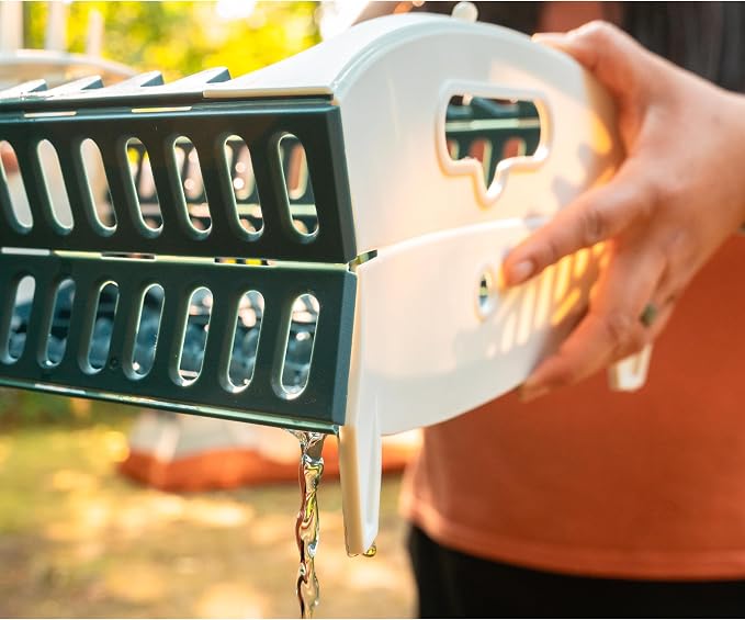 Coghlan's Snapfold™ Dish Rack – Portable Camp Kitchen Organizer, Space-Saving Foldable Dish Drying Rack with Dish and Utensil Slots, Drinkware Holder, for Camping, RVs, and Travel - Image 8