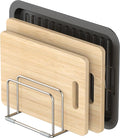 Cutting Board Holder Stand, Chopping Board Storage Rack, Cutting Board Organizer, 304 Stainless Steel Chopping Board Holder, Cookie Sheets Organizer 1.0+1.2 Inch Width Slots(Large) by KORRTFID