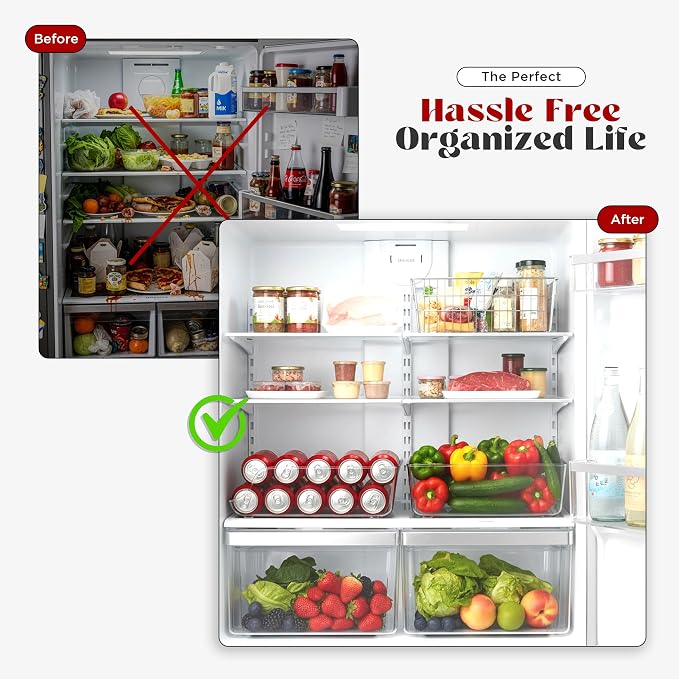 Utopia Kitchen Soda Can Organizer for Refrigerator & Pantry, 4 Pack, Clear | Durable Can Storage Organizer for Fridge & Kitchen Organization - Image 6