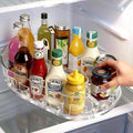 360°Rotating Organizer, Lazy Susan for Refrigerator, 13x8.5 Inch Kitchen Organizer for Fridge, Cabinet, Clear by Unknown
