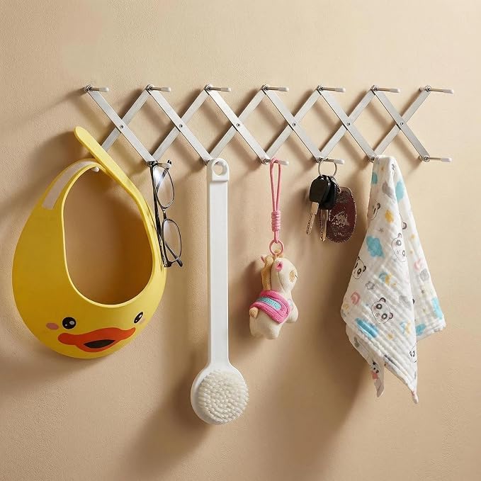 Expandable Pot Lid Organizer, Multi-Use Kitchen and Bathroom Wall Holder | Organizes pot lids, plates and cutting boards, or mounts on kitchen and bathroom walls to hold utensils, cloths and towels. - Image 5