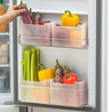 Refrigerator Organizer Box, Fridge Side Door Storage Containers Plastic Translucent Pack of 4 by Poeland