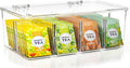 Utopia Home Tea Bag Organizer with Lids, Stackable Tea Box, 1 Pack, Clear | Partition Organizers with Lids For Drawers, Countertops, Fridge, Kitchen, Snack & Spice Organization by UTOPIAHOME