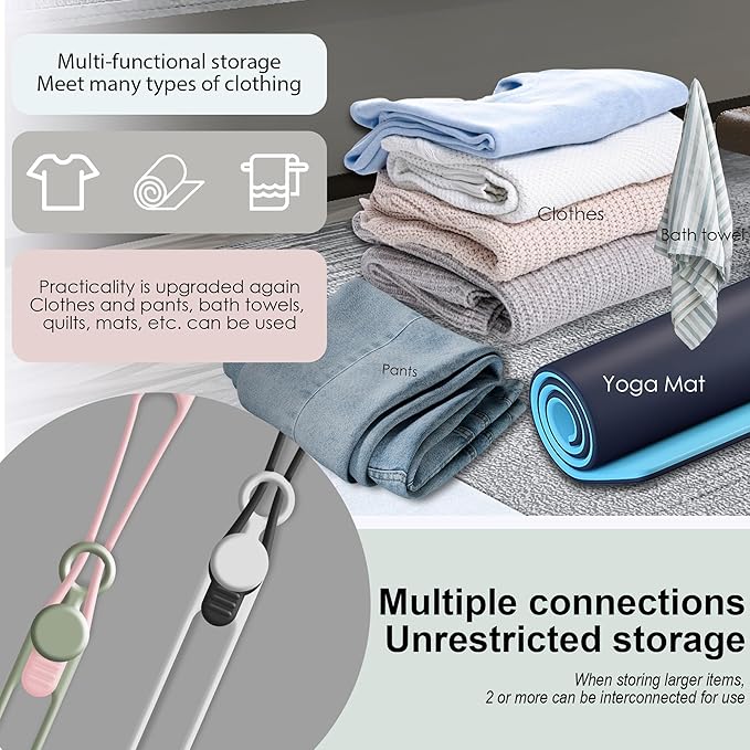 24Pcs Silicone Cable Ties, Cord Organizer Cable Management-2Sizes | Reusable Cord Ties for Electronics, Office Desk Accessories, Home Travel Essentials, Easy to Use, 4.2" and 7.1"-4 Colors - Image 5