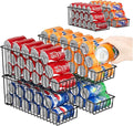 4-Tier Stackable Can Rack Organizer for Kitchen Pantry,Max Can Storage Holder,Durable Can Dispenser & Canned Goods Organizer for Fridge,Hold More 44 Cans, for Various Ounces of Canned Food Soda Drinks by X-cosrack