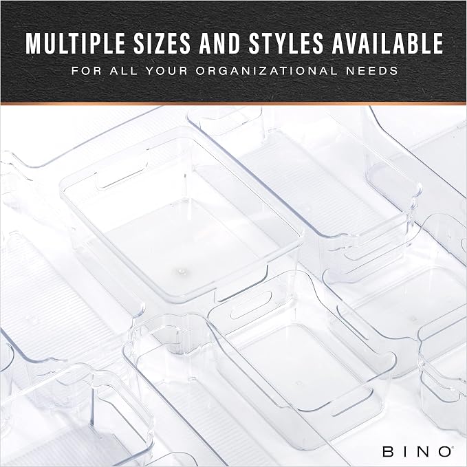 BINO | Plastic Organizer Bins, Small - 8 Pack | The SOHO Collection | Multi-Use Plastic Bin | Pantry & Freezer Organizer Bin | Storage Containers | Bins for Home & Kitchen Org - Image 8
