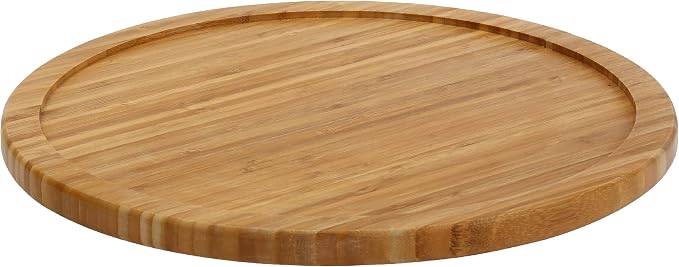 YBM Home Bamboo Wooden Non-Skid Spinner for Kitchen, Pantry, Fridge, Cupboards, or Counter Organizing, Fully Rotating Organizer by YBMHome