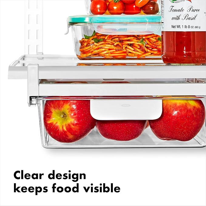 OXO Good Grips Fridge Undershelf Drawer 10 in - for Deli Meat, Cheese, Produce and More - Image 6
