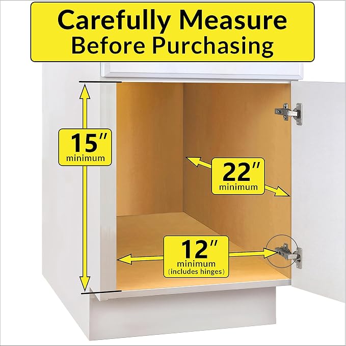 LYNK PROFESSIONAL® Pull Out Under Sink Kitchen Cabinet Organizer - 11.5 in. x 21 inch deep Drawer - Sliding Shelf Organizer for Cabinets and Undersink Storage Shelves - Lifetime Ltd. Warranty – Chrome - Image 5
