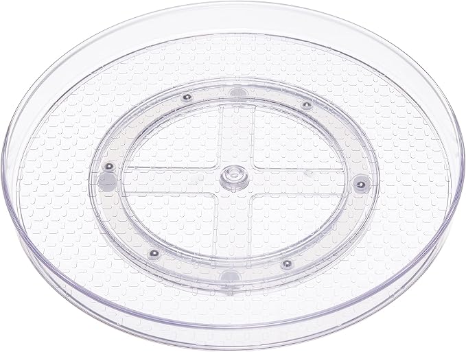 Amazon Basics Clear Lazy Susan Turntable Organizer for Organization, 12-Inch, 2-Pack - Image 6