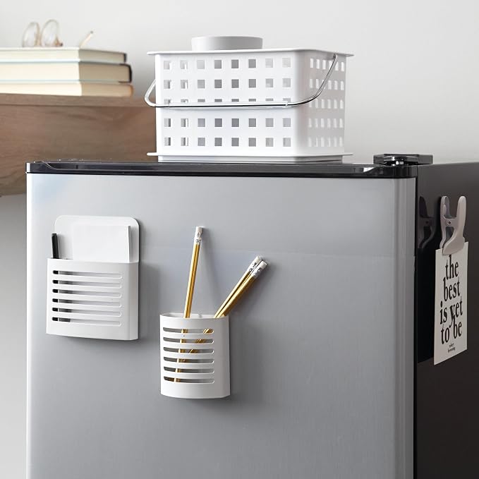 iDesign Portable Shower Caddy Basket with Handle, White | For College Dorm or Bathroom, Made in USA - Image 6