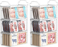 Freezer Organizer Bins, 6 Pack Big Baskets for 5/ 7 Cu.FT Deep Freezer | Stackable Chest Freezer Organizer Bins, Foldable Baskets with Handles, White Storage Container Baskets for Sort Frozen Meats by MSERCUOR