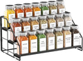 3-Tier Spice Rack for Short Cabinets, Metal Spice Organizer, 1PC | Spice Rack Organizer for Cabinet Keeps Labels Visible, Spice Organization For Cabinet And Countertops by GIGIFTREE