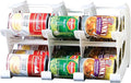 FIFO Countertop Mini Can Tracker Holds 30 Standard 10-24 Oz Can Sizes, White| Stackable & Adjustable Can Organizer for Pantry, USA Made, White by FIFO