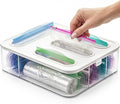 Bag Storage Organizer for Kitchen Drawer, Plastic Bag Container Holder | Quickly & Easily Stores Gallon, Quart, Sandwich, Snack | Space Saving Kitchen Organizer & Baggie Dispenser by Unknown