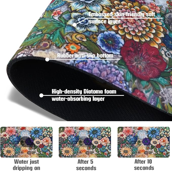 Sinkmat Absorbing Mat, 2 Pack Drying Mat Around Sink Splash Guard Behind Faucet Sinkmat For Kitchen Bathroom Island Rv 15 * 5.5 Inch (38 * 14 cm) - Image 7