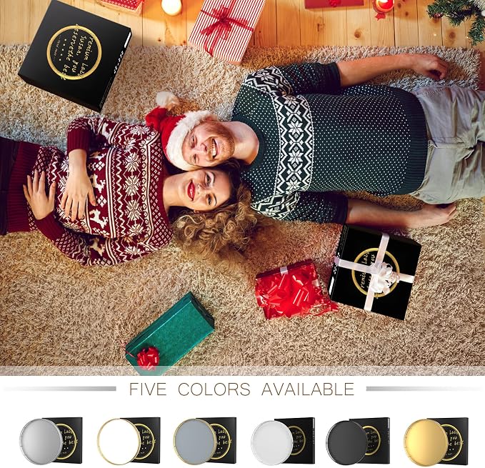 Oroyutor 12-Inch Gray Wooden Lazy Susan Spice Organizer with Gold Rail | Rotating oak tray organizes spices, toiletries and decor on kitchen counters, bathroom vanities, dining and coffee tables. - Image 6