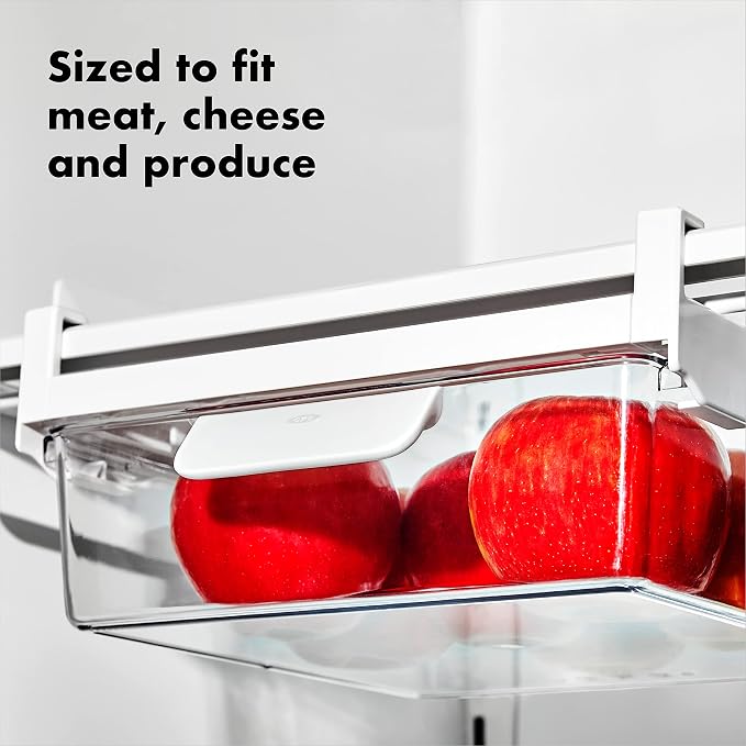 OXO Good Grips Fridge Undershelf Drawer 10 in - for Deli Meat, Cheese, Produce and More - Image 3