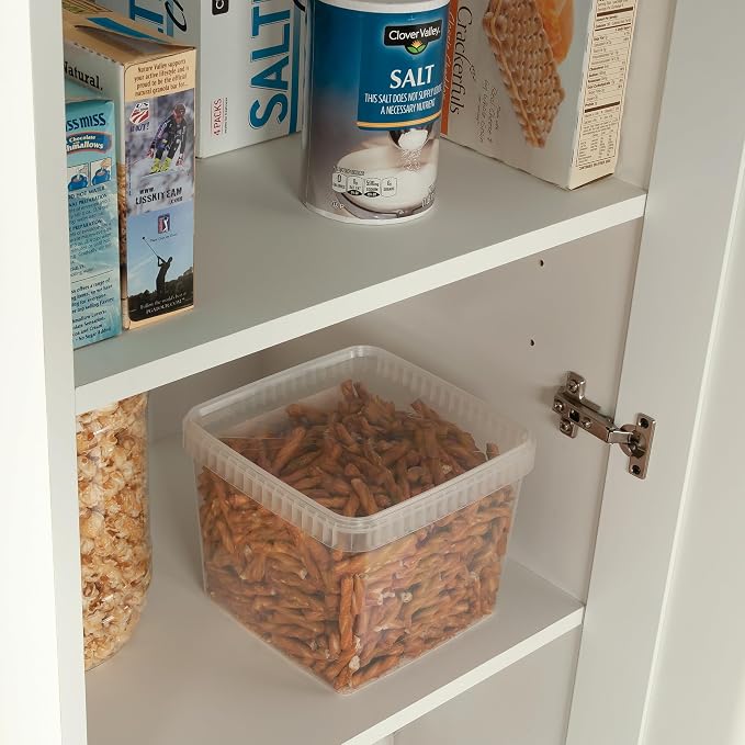 Sauder HomePlus Pantry Storage Cabinet, Soft White | Single Door, Adjustable Shelves, Kitchen Storage Cabinet - Image 6