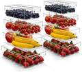 Sorbus Clear Plastic Organizing Bins 10-Pack, Clear Bins, Refrigerator & Pantry Organizer by Sorbus