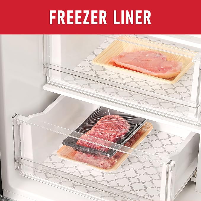 Cooyes Refrigerator Shelf Liners for French Door Fridge, 24" x 240" Extra Large, Non-Slip Fridge Mats Machine Washable, Refrigerator Drawer Liner for Glass Shelves Kitchen Cabinet - Image 7