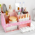 Bling Makeup Organizer with Drawers, Cosmetic Storage for Dresser Vanity and Bathroom Countertop, Beauty Holder for Lipstick Brush, Skincare Organizer for Vanity, Cosmetic Display Case Bling Pink by COMFYROOM