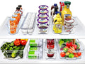 Sorbus Fridge Organizer Bins – Set of 8 Refrigerator Organizers and Storage Containers, Stackable Freezer Bins and House Essentials for New Home, BPA-Free Pantry Drawer Organizers by Sorbus