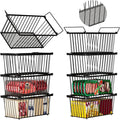 Enhanced Leak-Proof Bottom, Freezer Organizer Bins for 7 Cu.Ft,8 Pack) | Stackable Chest Freezer Organizer Bins, Baskets with Handles, Leak-proof Wire Storage Container Baskets for Sort Frozen Meats by ANJUBAN