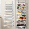POKIPO 9 Tier Over The Door Pantry Organizer, 2 in 1 Wall Mount or Hanging Spice Rack with Adjustable Deep Basket, Heavy-Duty Seasoning Organizer and Storage for Kitchen Cabinet Closet Bathroom by POKIPO