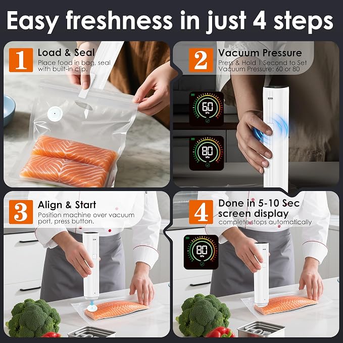 Vacuum Sealer Bags,Reusable Vacuum Sealer Bags,Can Withstand More Than 100 Washes,Large Size (30 Bags) - Image 5