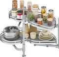 YITAHOME Blind Corner Cabinet Pull Out Organizer | Right Swing Soft-Close Swing-Out Cabinet Organizer with Adjustable Height, 2-Tier 32" Corner Cabinet Lazy Susan for Corner by YITAHOME