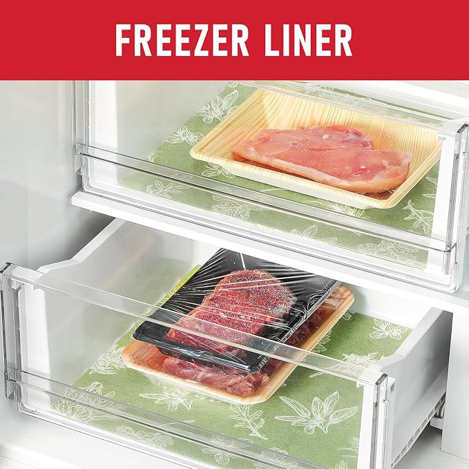 Cooyes Large Fridge Liners for Refrigerator, 17.7" × 24", Drawer & Shelf Liners for Kitchen Cabinets Non-Adhesive, Breathable Cloth Material, Non-Slip, Keep Produce Fresh Longer, Sage Green - Image 8