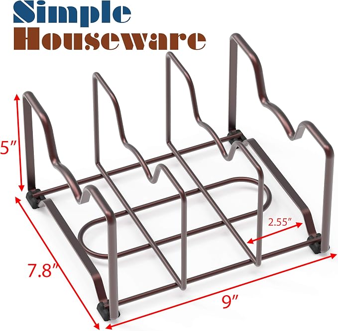 Simple Houseware Kitchen Houseware Organizer Pantry Rack, Bronze - Image 2