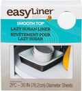Smooth Top EasyLiner Lazy Susan Liner Kit – Easy-to-Install Circular Non-Slip Lazy Susan Shelf Liner, Kitchen Cupboards and Shelves, 30 in Diameter, White, 2-Pack by DuckBrand