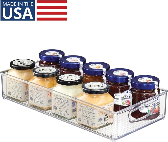 iDesign Stackable Clear Plastic Extra Long Pantry Organizers | Cabinet Storage Bins, For Kitchen - Image 2