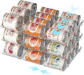Can Organizer for Pantry, Rolling Food Pantry Storage Rack, 3 Tier | Automatic Rolling, Holds 36 Cans, Clear Canned Food Organizer, Modular Pantry Storage Holder, for Pantry, Cabinet & Fridge by TrendyBin