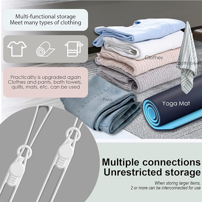 Silicone Cable Ties, Cord Organizer Cable Management(16Pcs-White) | Reusable Cord Ties for Electronics, Office Desk Accessories, Home Travel Essentials, Easy to Use, 4.2 Inch - Image 4