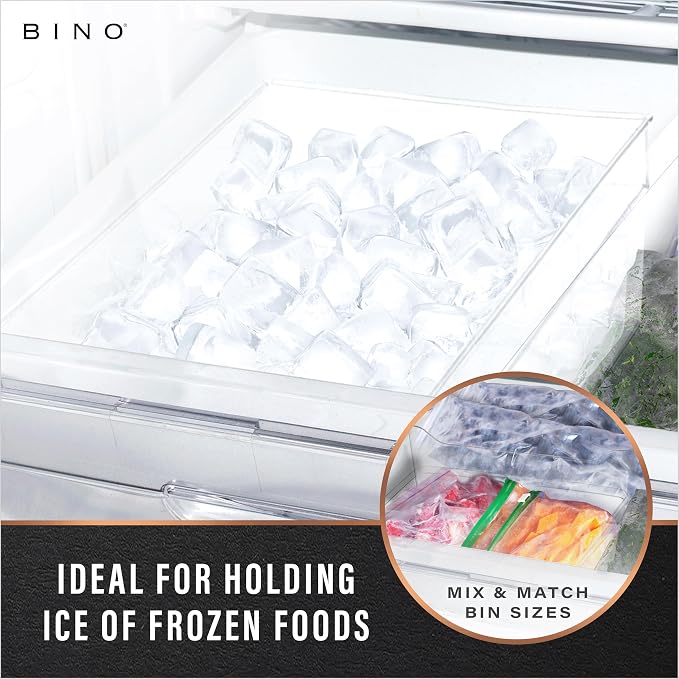 BINO | Plastic Storage Bins, Large | THE HANDLER COLLECTION | Multipurpose Organizer Bins | Kitchen Pantry Organizers and Storage | Clear Containers for Organizing Home | Freezer Organizer - Image 6