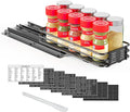 SpaceAid Pull Out Spice Rack Organizer for Cabinet, Heavy Duty Slide Out Seasoning Kitchen Organizer, Cabinet Organizer, with Labels and Chalk Marker, 4.5" W x10.75 D x2.5 H, 1 Drawer 1-Tier by SpaceAid