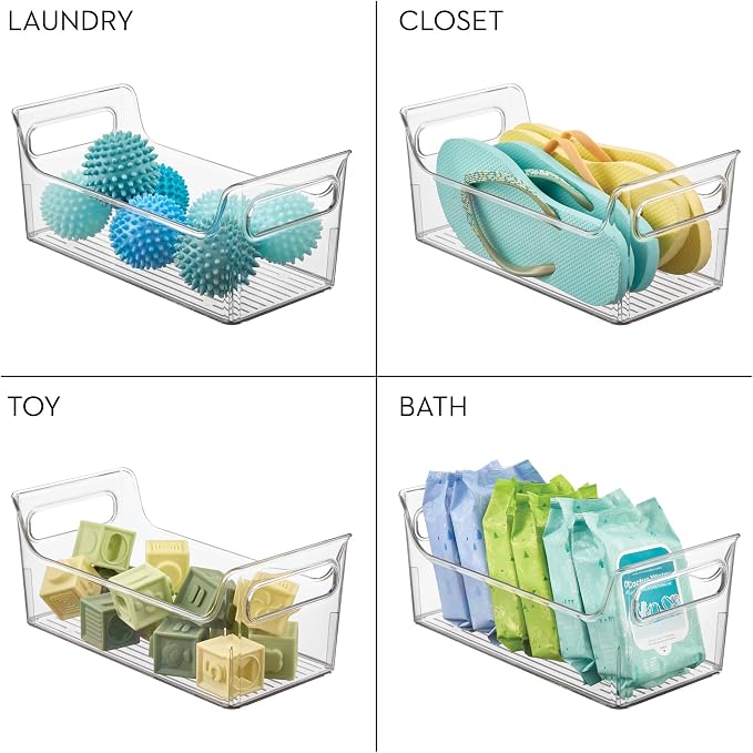 iDesign Plastic Condiment Organizer with Handles, Set of 2, Clear | For Fridge, Made in USA - Image 7