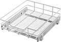 Pull Out Cabinet Organizer 15" W X 17" D, Chromed, Full Slide Out Drawers | For Kitchen Organizers and Storage, Pull Out Drawers For Cabinets Capacity Heavy Duty Caddy, Cabinet Shelves, Bathroom Pantry by STORKING