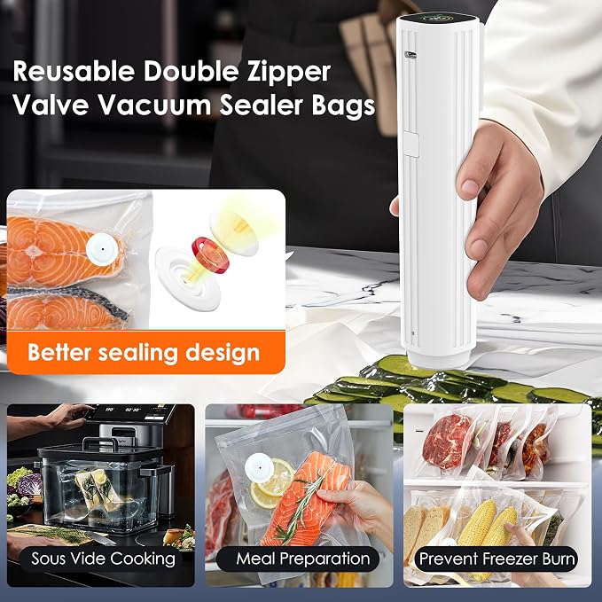 Vacuum Sealer Bags,Reusable Vacuum Sealer Bags,Can Withstand More Than 100 Washes,Large Size (30 Bags) - Image 3