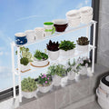 2-Pack Mesh Shelf Organizer, Stackable and Expandable, for Over-Sink Storage, Kitchen Counter, Windowsill Plants, Bathroom, and Office Desk - Narrow Tall Space-Saving Solution by Unknown