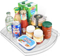 Lazy Susan Turntable for Refrigerator, Square Turntable Organizer for Fridge Cabinet, Pantry, Countertop | 16.5" x 11.1" (Rectangle 1 Pack - Clear) by FIRJOY