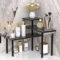 JayRex 3-Tier Bathroom Countertop Corner Shelf Organizer, Black | Space-saving corner design organizes spices, skincare and toiletries on kitchen and bathroom counters. by JayRex