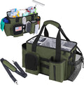 Cleaning Caddy Bag Built-in hard plastic sheet Adjustable Shoulder Strap | Waterproof nylon, aluminum foil lining, quick-drain PVC mesh bottom, for housekeepers by Timoxi